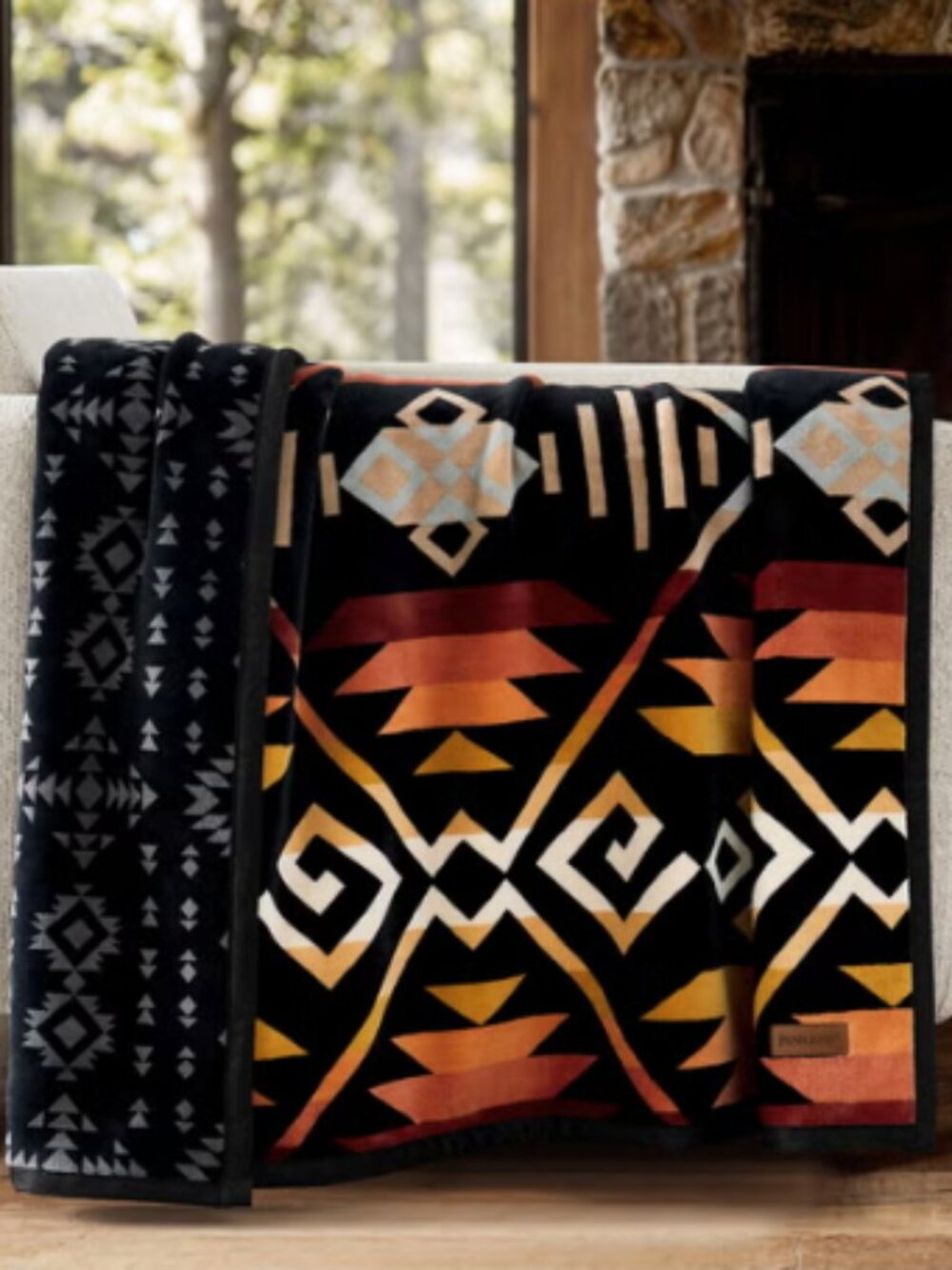 Pendleton Reversible Plush Throw Blanket -Coyote Butte - 50" x 70"